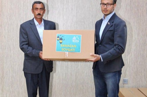 Ucarda şəhid, qazi və həssas qrupdan olan bir qrup ailələrə bayram sovqatı paylanıb