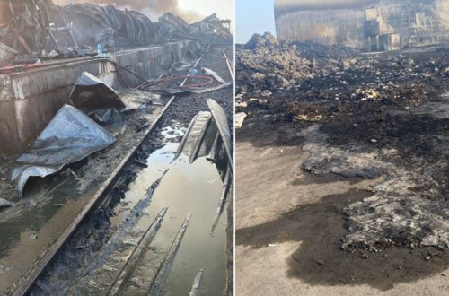 FHN Sumqayıtda yanğın yerindən yeni görüntülər yaydı - VİDEO