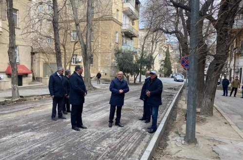 Nəsimi rayonunda asfaltlaşma işləri davam etdirilir