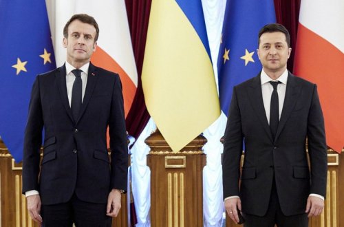 Zelenski və Makron arasında telefon danışığı olub