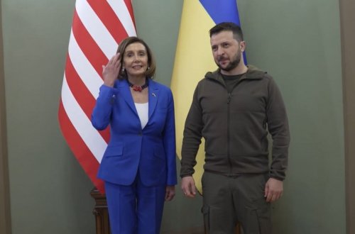 Zelenski Kiyevdə Konqresin Nümayəndələr Palatasının spikeri ilə görüşüb -VİDEO