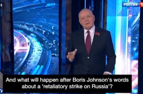 Rusiya dövlət televiziyasında Britaniyaya təhdid