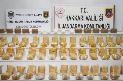 Türkiyə İran sərhəddində 94 kiloqram “heroin” ələ keçirilib