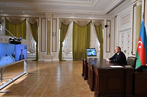 Prezident BMT-nin Ərzaq və Kənd Təsərrüfatı Təşkilatının baş direktorunu videoformatda qəbul edib - YENİLƏNİB + FOTO