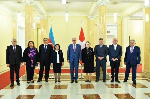 Sahibə Qafarova İsveçrə Federal Assambleyasının Kantonlar Şurasının sədri ilə görüşüb