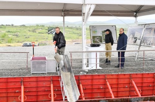 İlham Əliyev Füzulidə Peşə Liseyinin təməlini qoyub - YENİLƏNİB