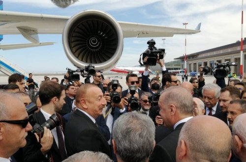 Azərbaycan Prezidenti Rize-Artvin Hava Limanının açılışında iştirak edir