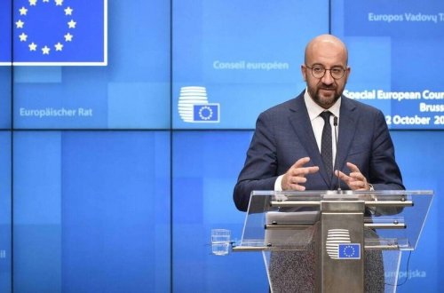 Şarl Mişel Fransa Prezidenti ilə Avropanın təhlükəsizliyini müzakirə edib