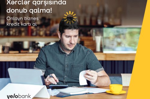 Yelo Bank-dan biznesiniz üçün zaminsiz onlayn kredit kartı