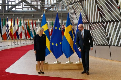 Şarl Mişel İsveçin NATO-ya üzvlüklə bağlı qərarını alqışlayıb