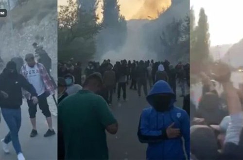 Tacikistanda polislə aksiyaçılar arasında toqquşma olub - VİDEO