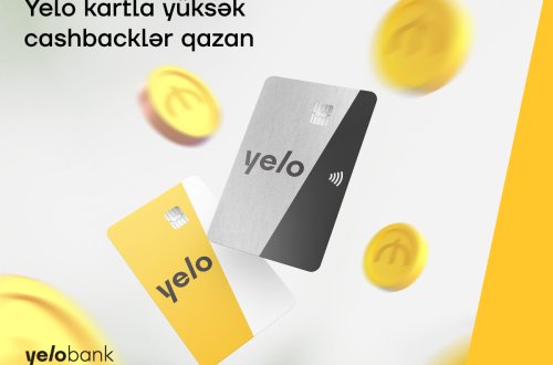 Yelo kartla yüksək cashback-lər qazanın!