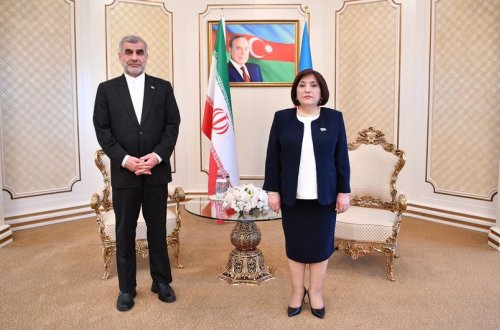 Sahibə Qafarova İran Parlamenti sədrinin müavini ilə görüşüb