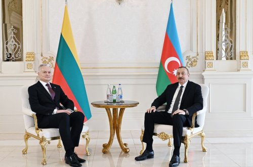 Azərbaycan və Litva prezidentlərinin görüşü olub - YENİLƏNİB