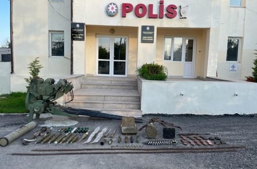 Şuşada xeyli sayda silah-sursat aşkarlanıb