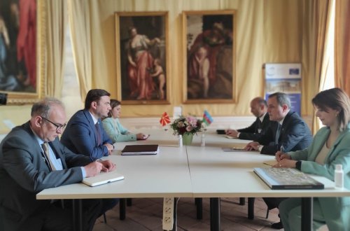 Ceyhun Bayramov Şimali Makedoniyanın XİN başçısı ilə görüşüb