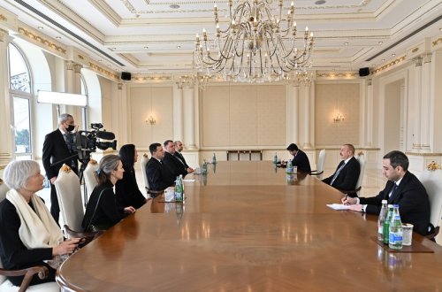 Prezident İlham Əliyev Estoniya Parlamentinin sədrini qəbul edib - YENİLƏNİB