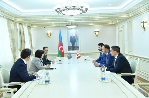 Sahibə Qafarova Kanada Parlamentinin üzvləri ilə görüşüb