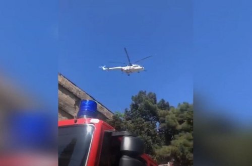 Bakıda sexdə yanğının söndürülməsinə 2 helikopter cəlb edilib - YENİLƏNİB