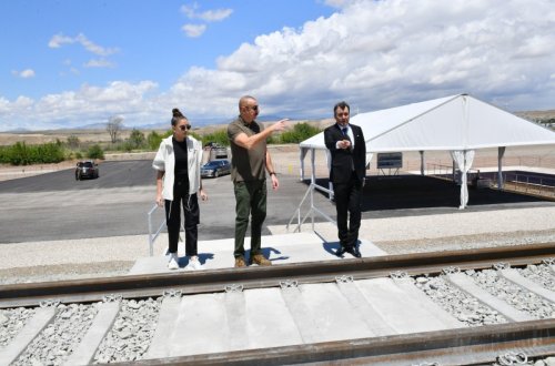 Horadiz-Ağbənd dəmir yolu xəttinin Soltanlı stansiyasının təməli qoyulub - YENİLƏNİB