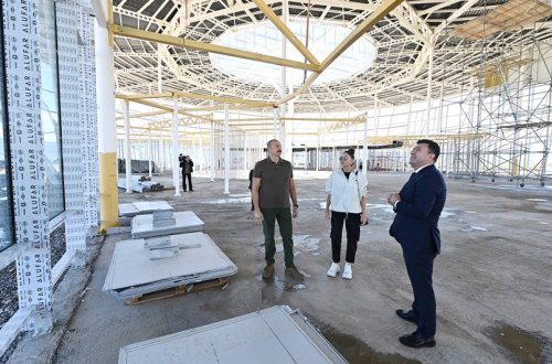 Prezident Zəngilan Beynəlxalq Hava Limanının tikintisi ilə tanış olub - YENİLƏNİB