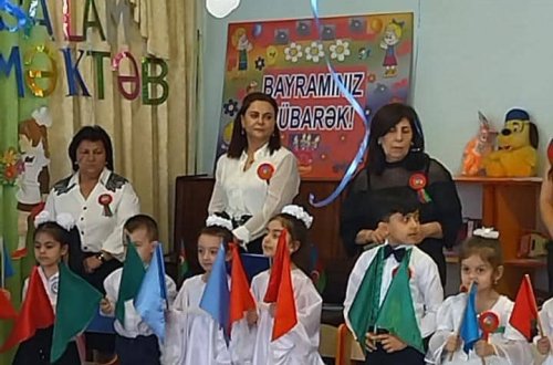 Xətai rayonundakı 235 nömrəli xüsusi körpələr evi-uşaq bağçasında 28 May - Müstəqillik Günü qeyd olunub