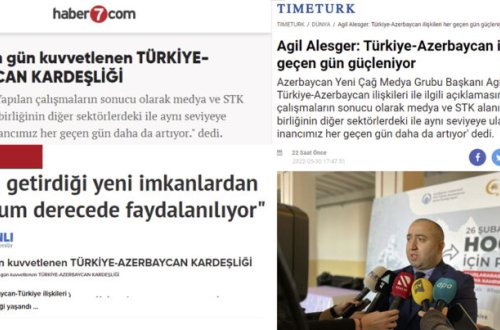 Aqil Ələsgər Türkiyə mediasına 