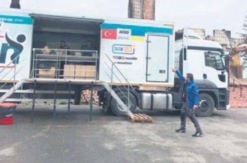 Türkiyənin yardım maşınları Ukraynadadır