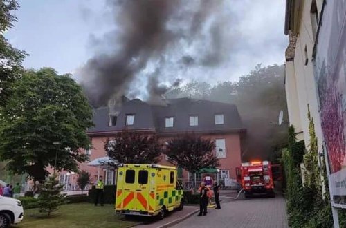 Qocalar evində yanğın baş verib - ÇEXİYADA