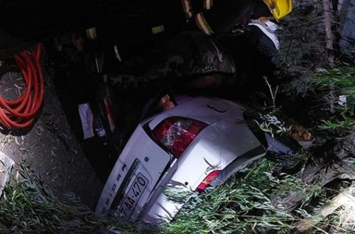 Şəmkirdə ağır qəzada 2 nəfər öldü - Biri polisdir + Yenilənib