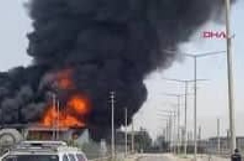 Neft zavodunda yanğın baş verib
