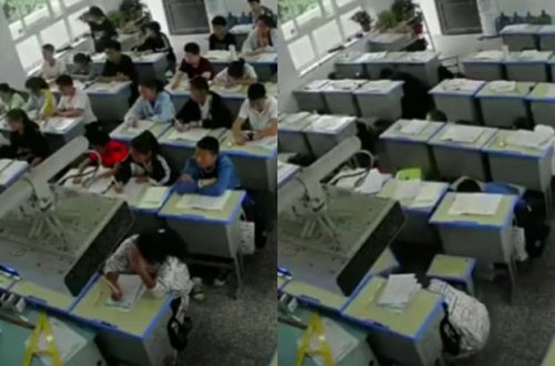 Çində məktəblilərin zəlzələ zamanı nizamlı davranışı diqqət çəkdi – VİDEO