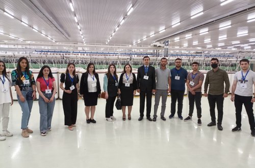 Mingəçevir Dövlət Universitetinin tələbə və əməkdaşları Mingəçevir Sənaye  Parkında infoturda olublar