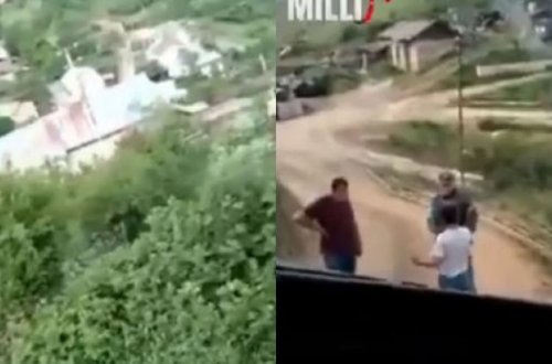 Ermənilər Azərbaycana məxsus yük avtomobilinin hərəkətinə maneə yaradıblar - VİDEO