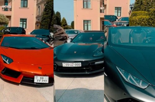 Bakıda milyonlarla dollar dəyərində bu avtomobil kolleksiyası kimindir? - VİDEO