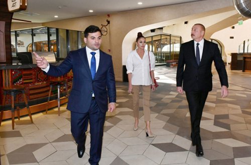 Prezidentlə xanımı “Şərq Bazarı”nın açılışına qatıldı - Fotolar