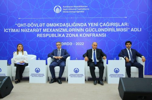 Bərdədə QHT-dövlət münasibətlərinə həsr olunmuş növbəti konfrans keçirilib