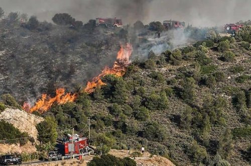 Yunanıstanda meşə yanğını nəzarət altına alınıb