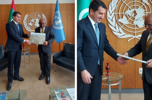 Hikmət Hacıyev BMT Baş Assambleyasının sədri ilə görüşüb