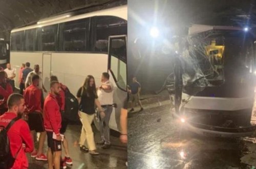 Bolqarıstan yığmasının üzvləri Tbilisidə qəzaya düşüb