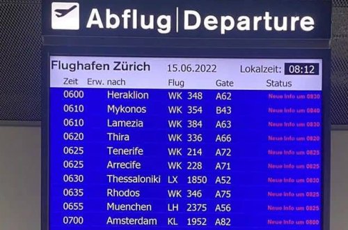 İsveçrədə bağlanan hava məkanı yenidən açıldı