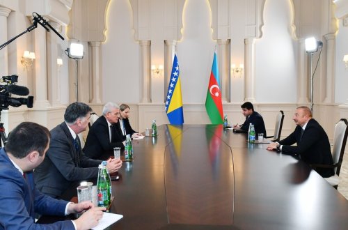 Prezident İlham Əliyev Bosniya və Herseqovinanın Rəyasət Heyətinin Sədri ilə görüşüb - YENİLƏNİB