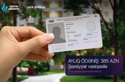 Xırdalanda şəxsiyyət vəsiqəsi ilə kirayə qiymətinə mənzillər - Kristal Abşeron!