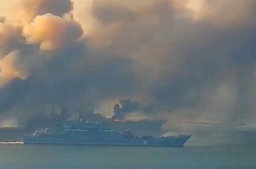 Ukrayna Qara dənizdə Rusiyanın daha bir gəmisinin məhv edildiyini açıqlayıb