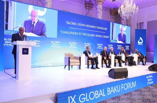 IX Qlobal Bakı Forumunda Yaxın Şərqdəki vəziyyət müzakirə olunub