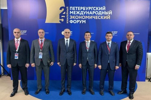 Şahin Mustafayev 25-ci Sankt-Peterburq Beynəlxalq İqtisadi Forumunda iştirak edib