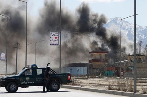 Kabildə məbəddə partlayış baş verib