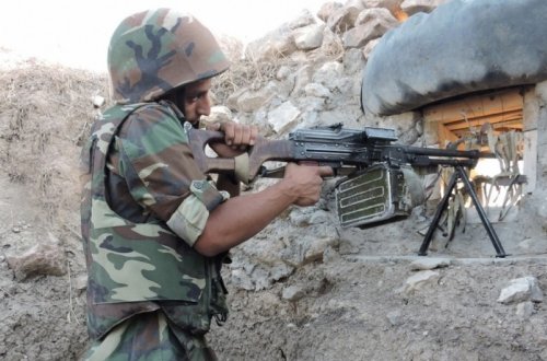 Ermənistan silahlı qüvvələrinin bölmələri mövqelərimizi yenidən atəşə tutub
