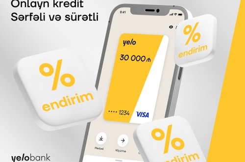 Yelo Bank-da onlayn kredit - sərfəli və sürətli!