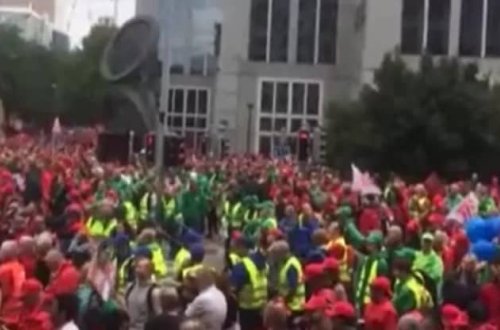 Belçikada işçilər tətil edir